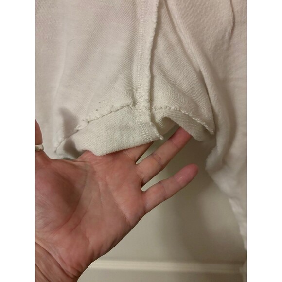 Free People Organic Cotton Lounge Top and Pants in Ivory, size XL - Picture 7 of 12